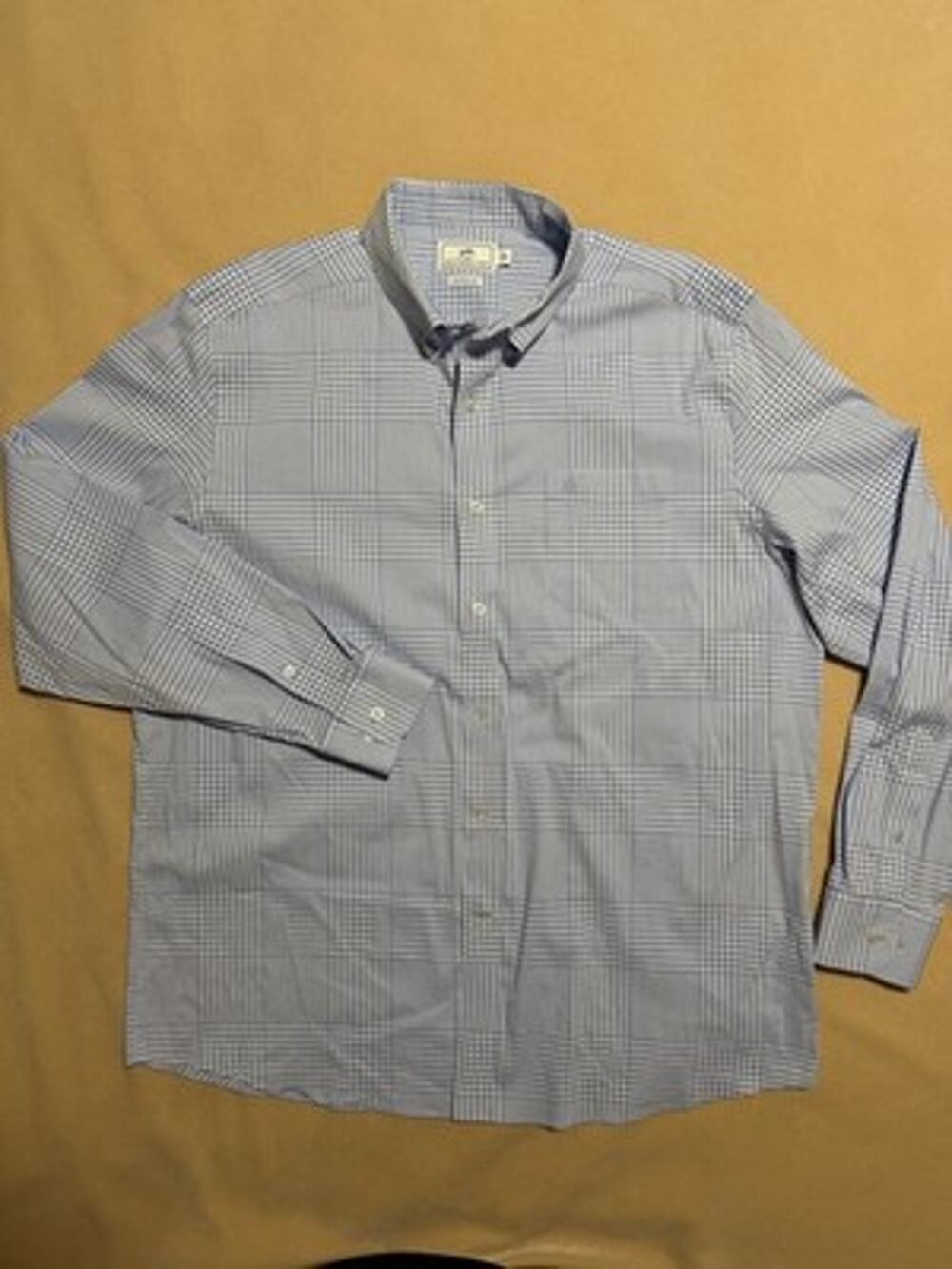 Southern Tide Dress Shirt Men XL Blue Gingham Check Long Sleeve Button Down